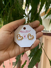 Heart anti tarnish earrings