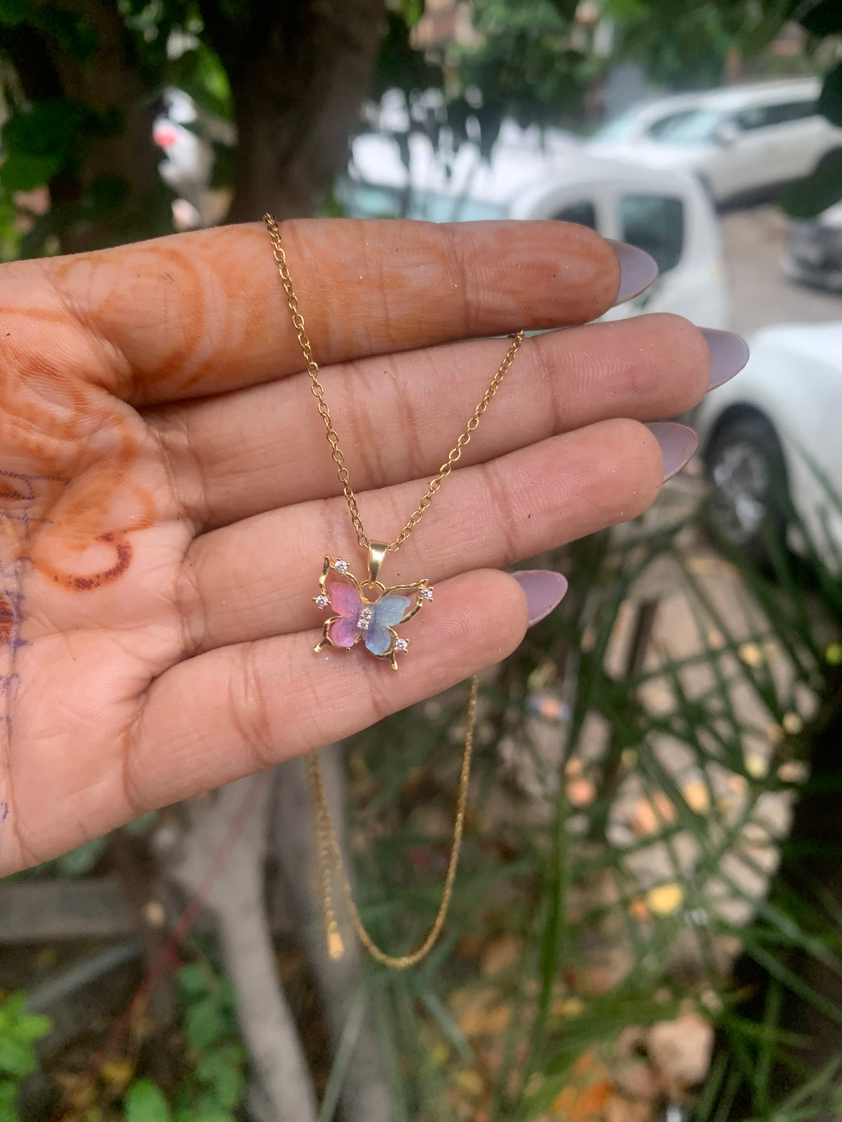 Butterfly necklace😍💕