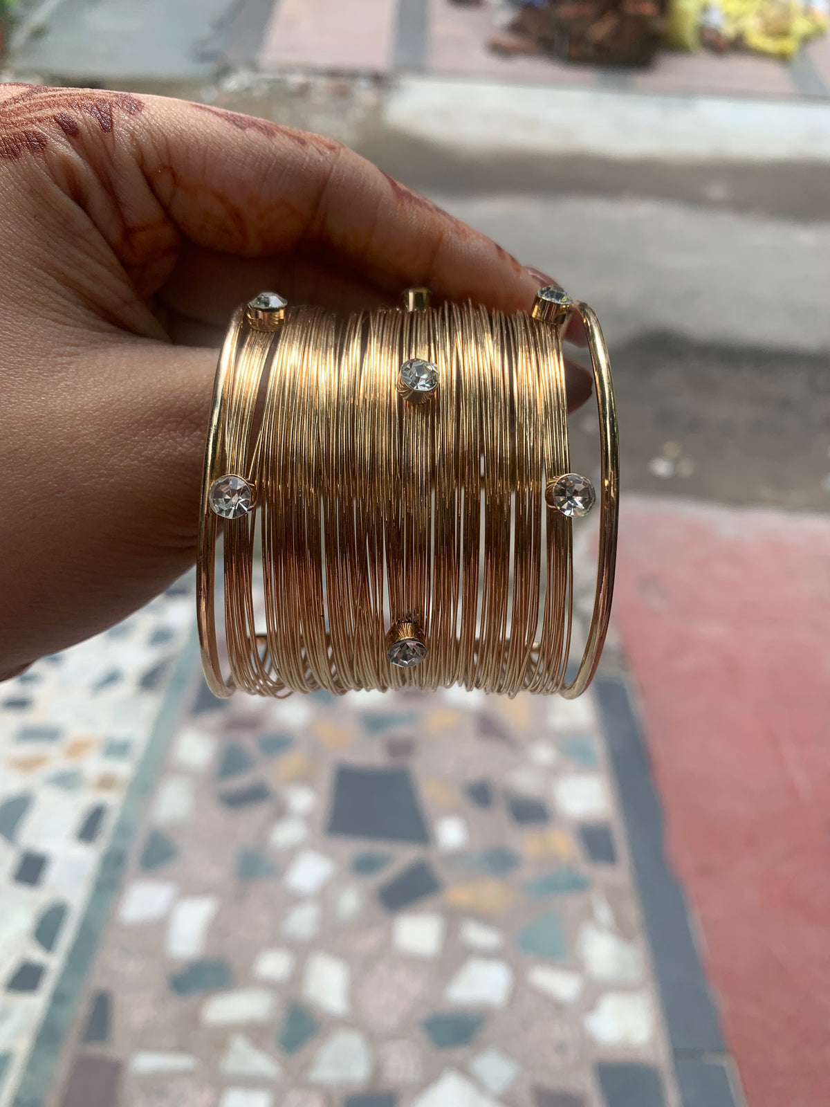 Golden stone bracelet😍❤️