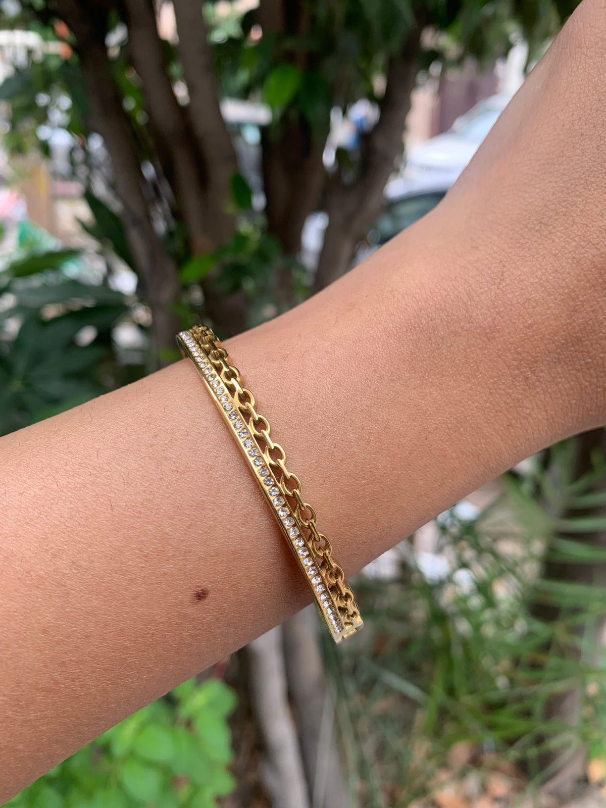 Premium Stone anti tarnished kada