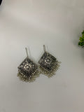 Oxidised Pearl earrings