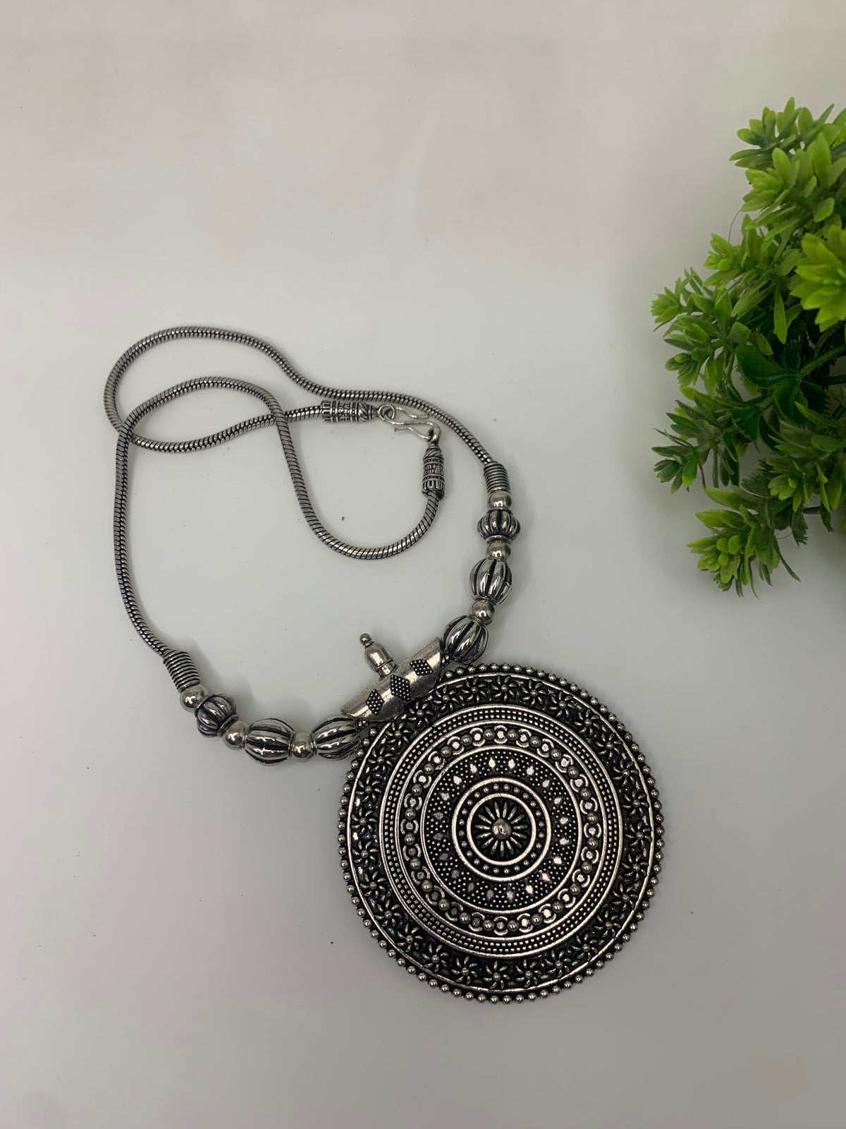 Oxidised long necklace😍