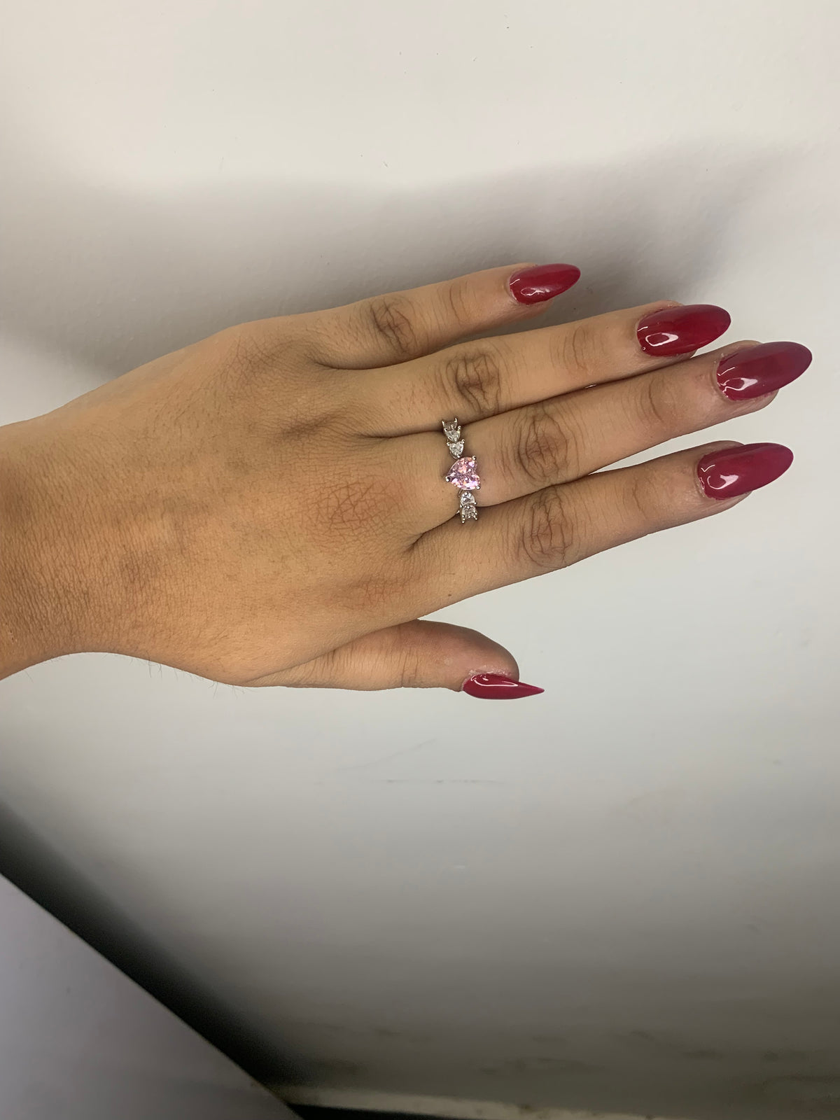 Heart silver ring😍❤️