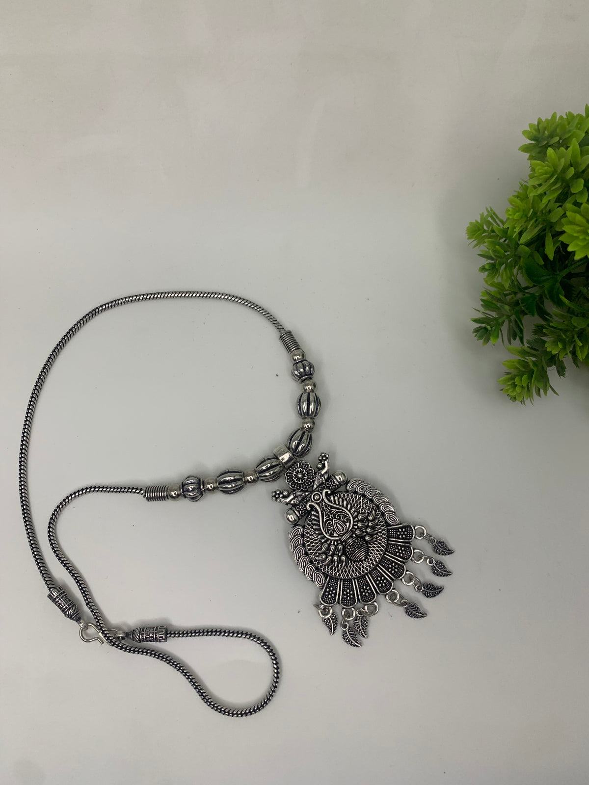 Oxidised necklace