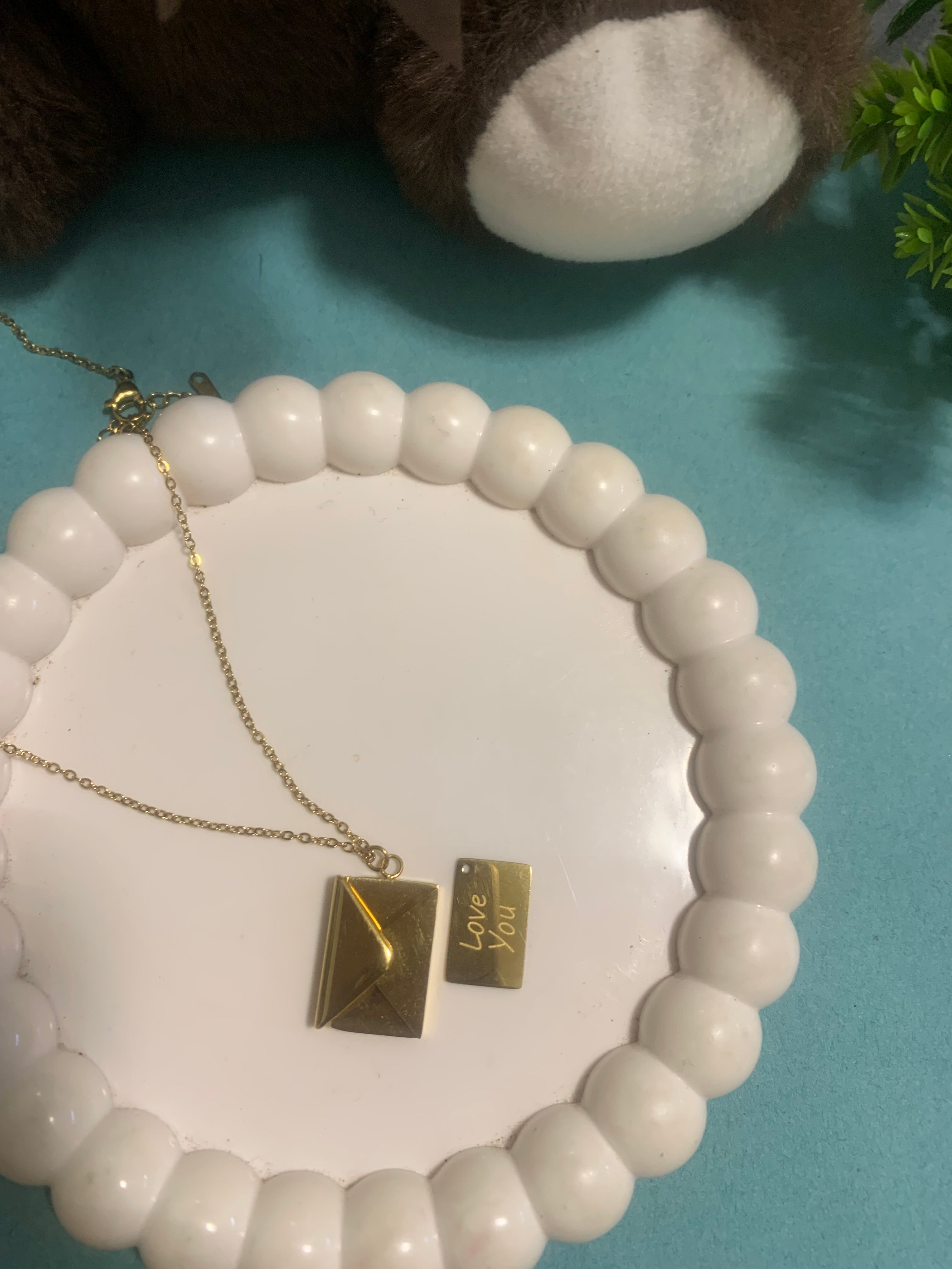 Secret message neck chain😍❤️