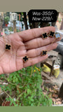 Anti tarnished clover necklace and earrings