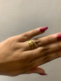 Golden anti tarnished ring