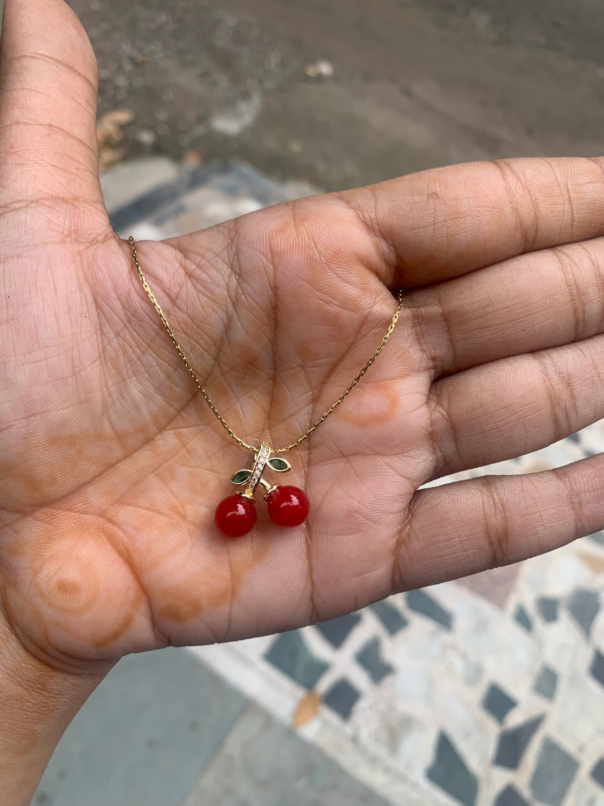 Cherry necklace