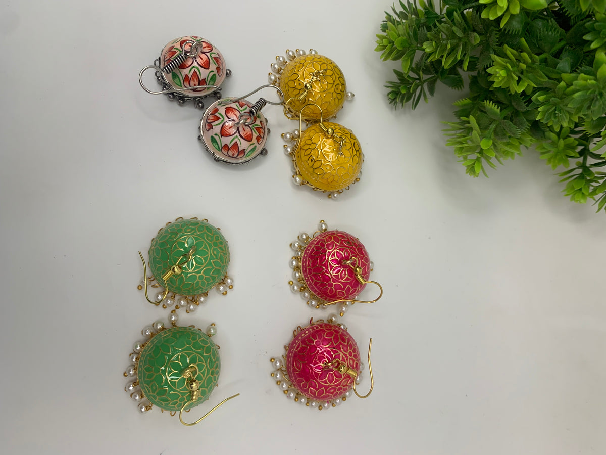 Hand painted jhumkis available