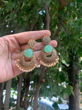 Dual tone earrings