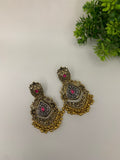 Golden traditional earrings
