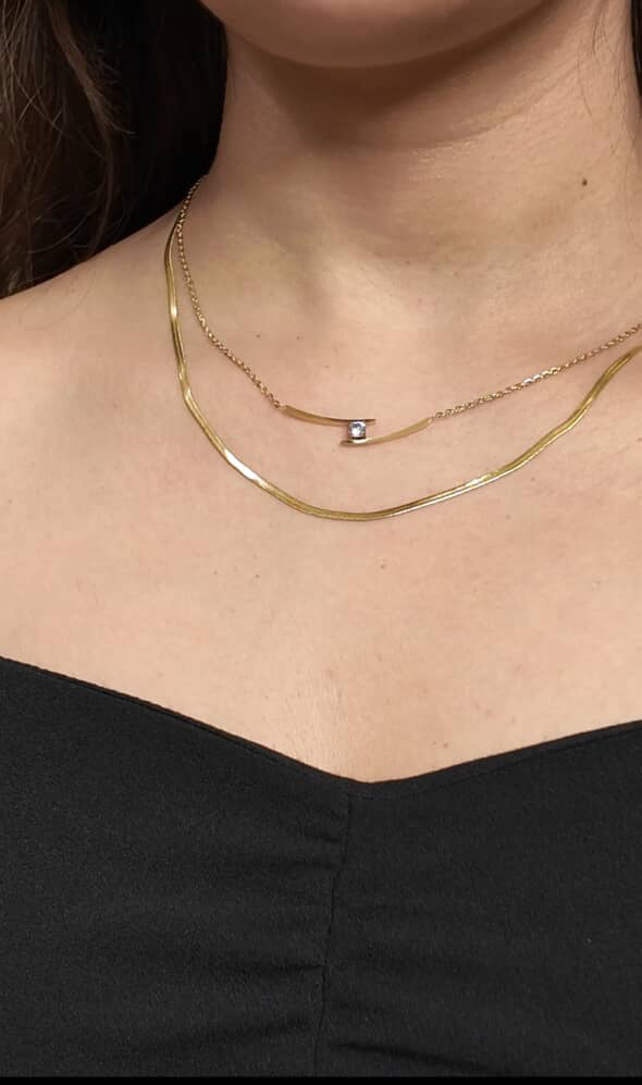 Stone necklace😍❤️