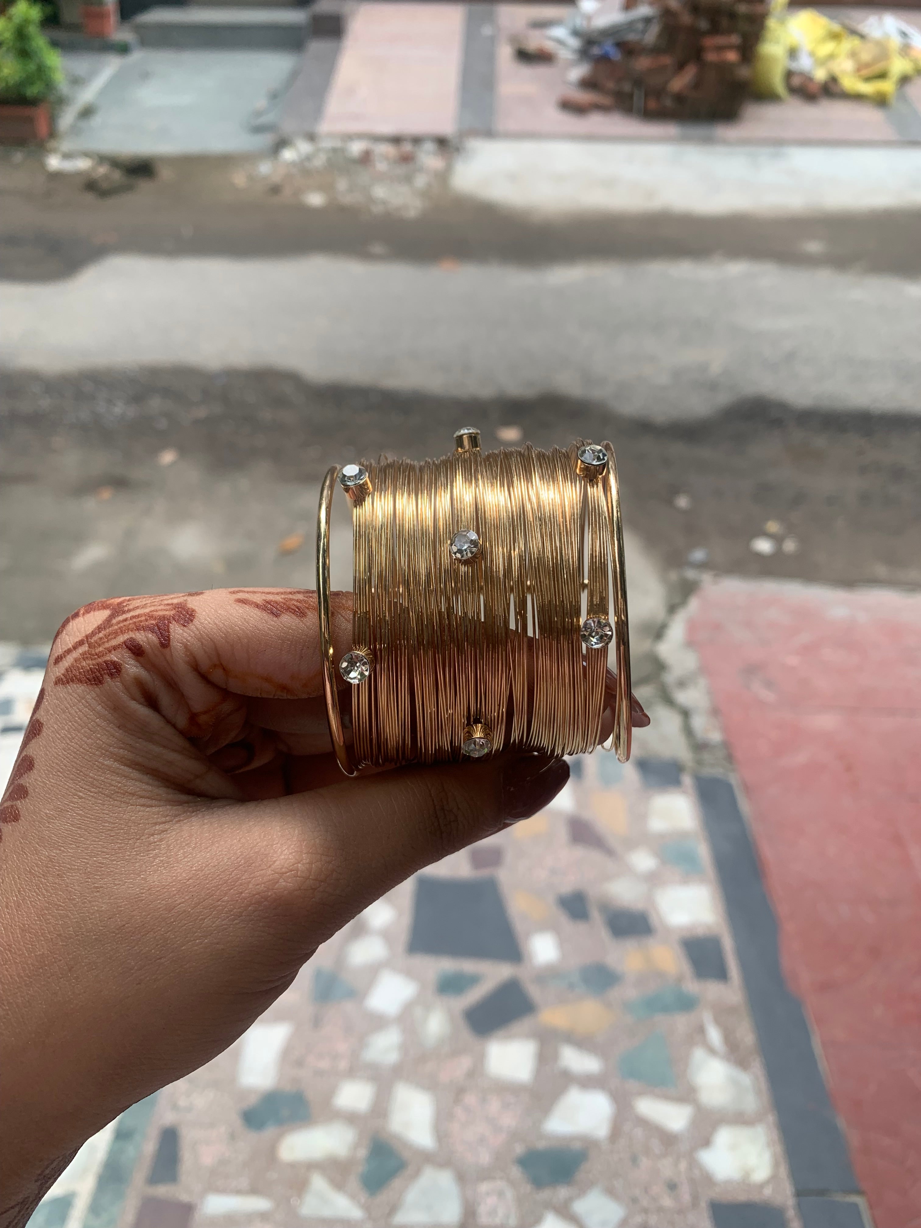 Golden stone bracelet😍❤️