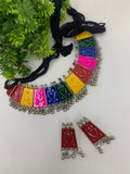 Multi colour choker