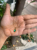 Green stone anti tarnish necklace