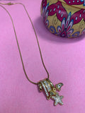 Anti tarnished charm necklace
