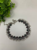 German silver multi colour choker