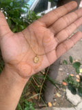 Marble stone necklace